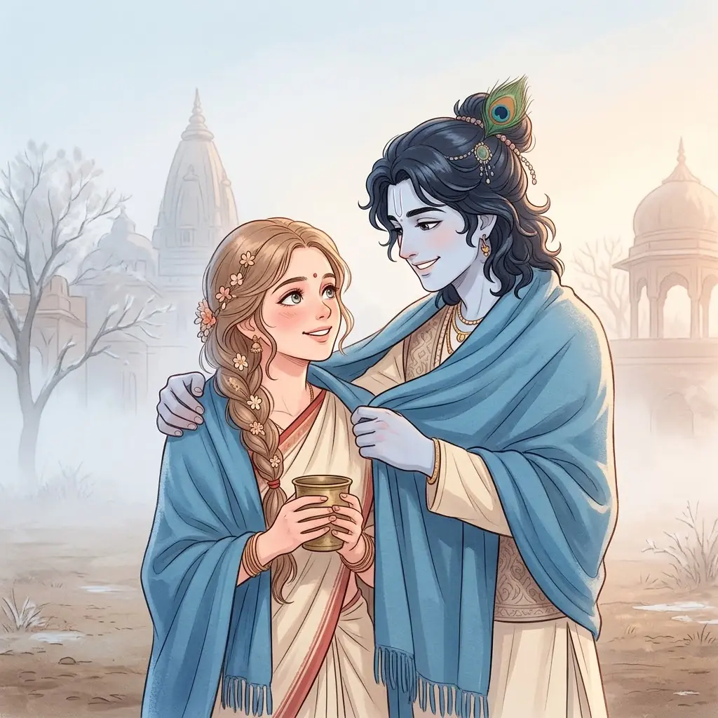 love stylish Radha Krishna DP