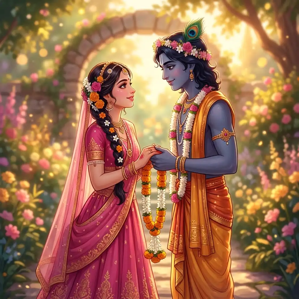love stylish Radha Krishna DP