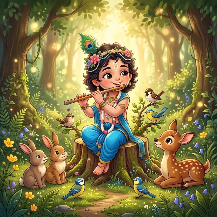 Cute Krishna DP for WhatsApp