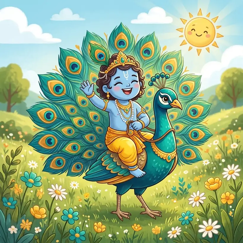 Cute Krishna DP for WhatsApp