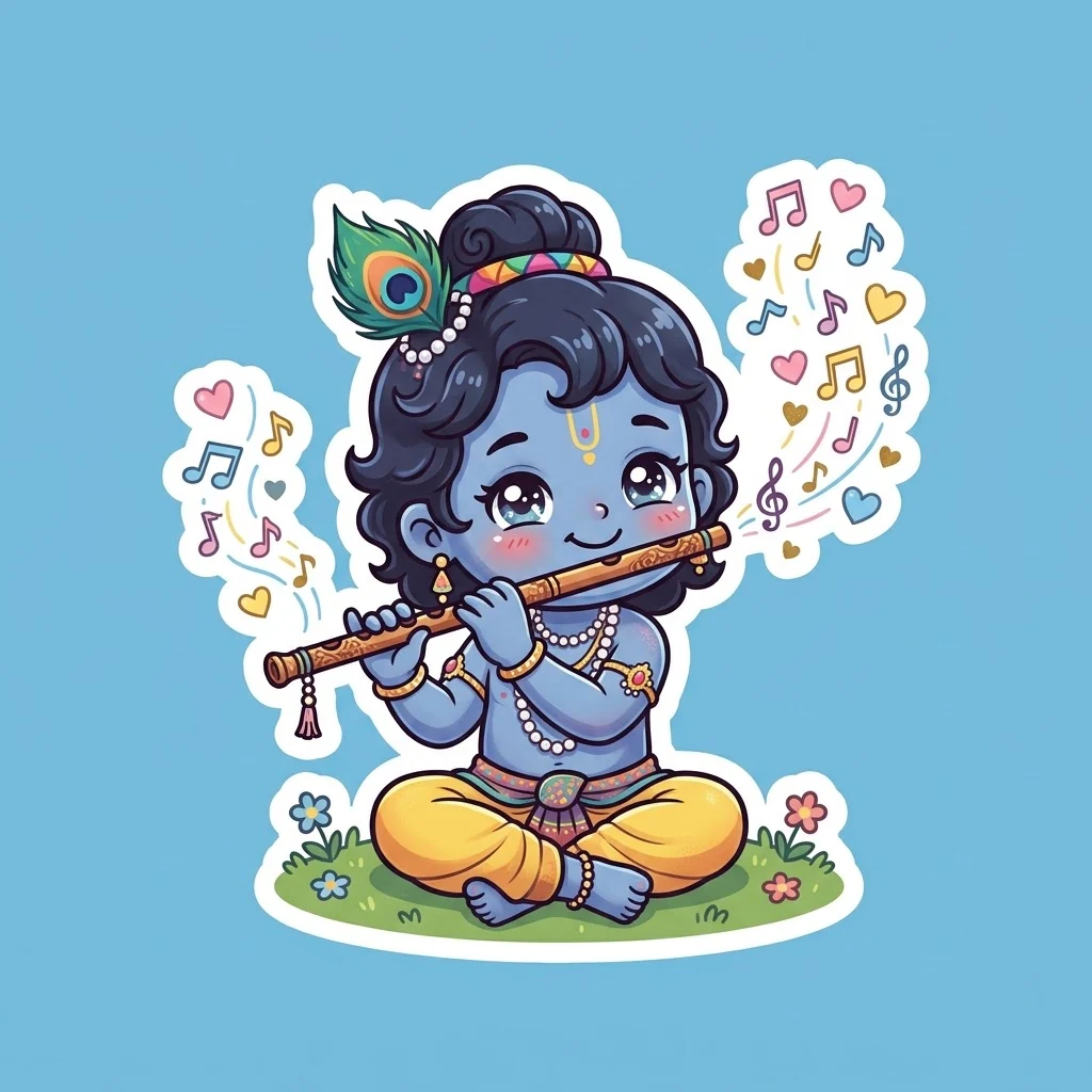 Cute Krishna DP for WhatsApp
