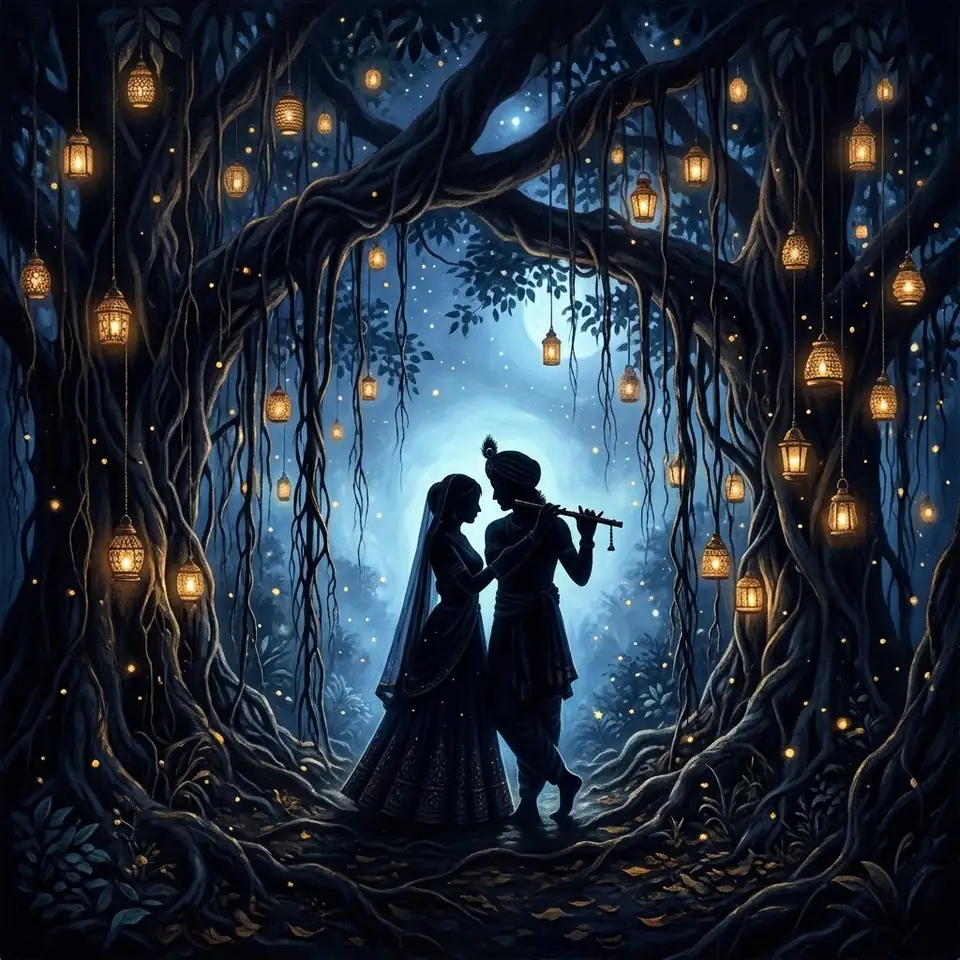 Radha Krishna Instagram DP stylish