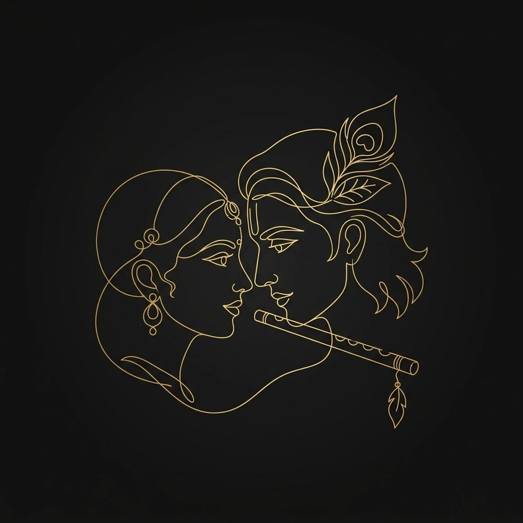 Radha Krishna Instagram DP stylish