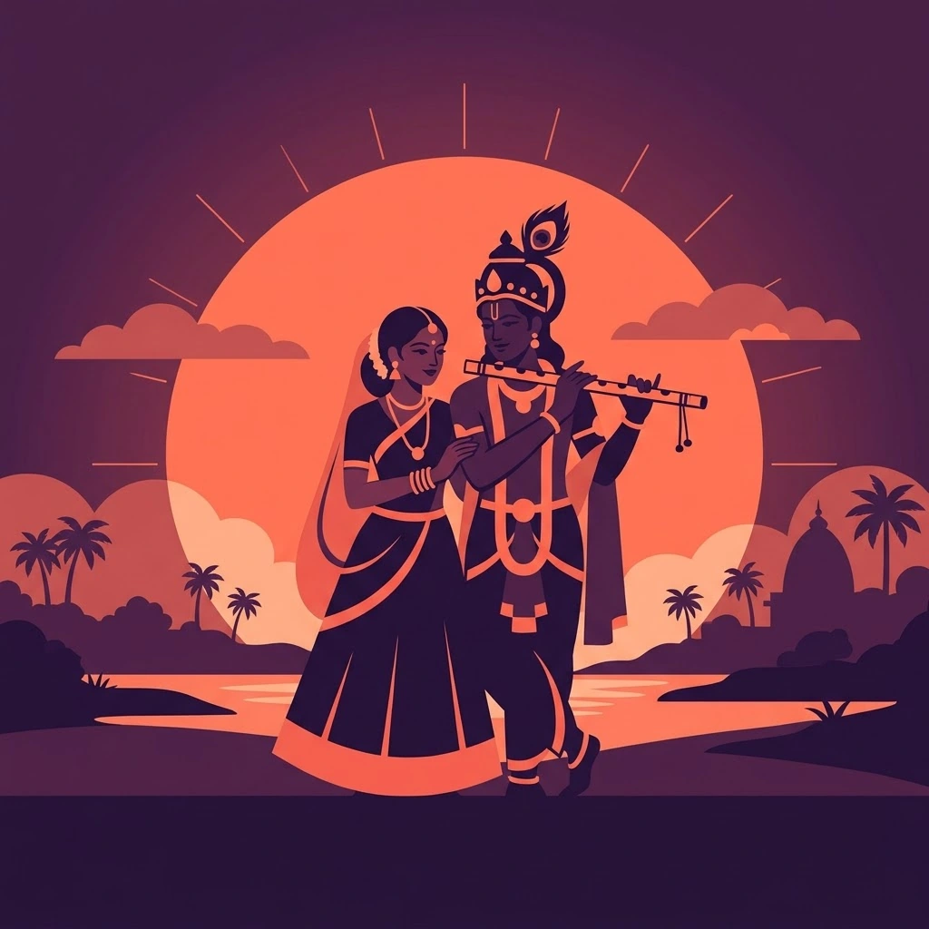 Radha Krishna Instagram DP stylish