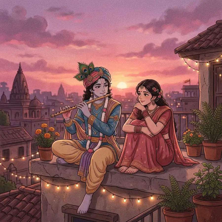 Radha Krishna Instagram DP stylish