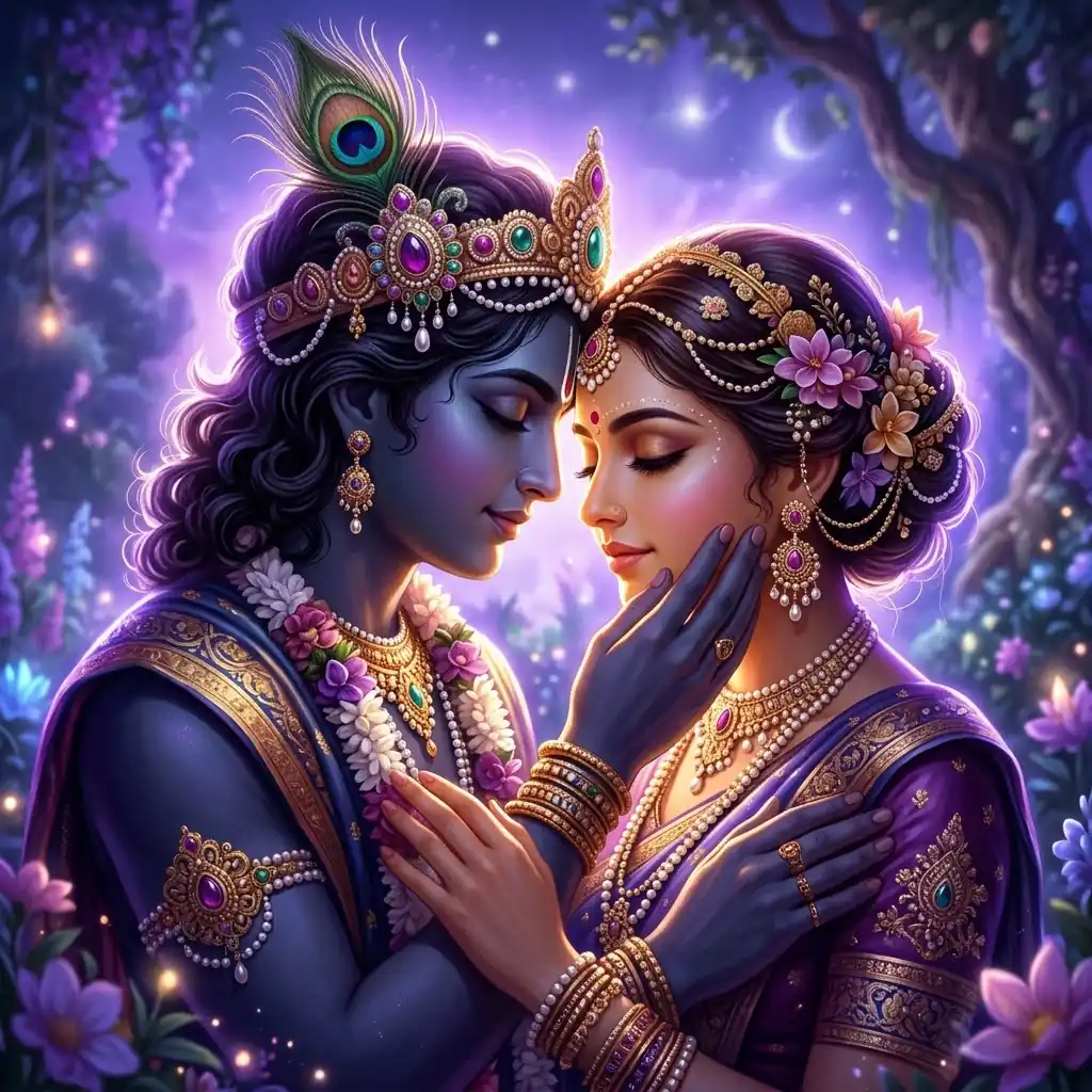 love stylish Radha Krishna DP