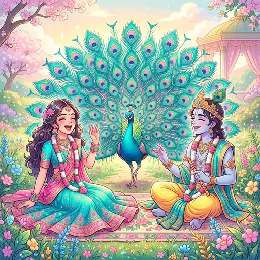 love stylish Radha Krishna DP