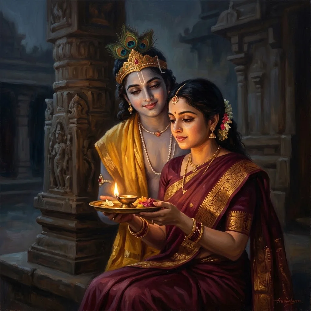 profile radha krishna dp
