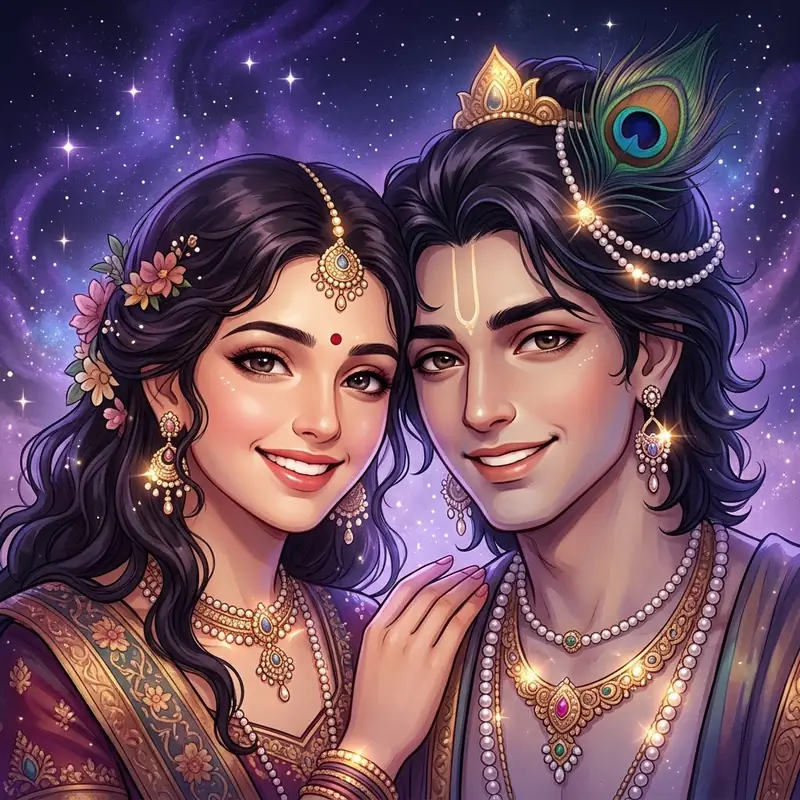 profile radha krishna dp