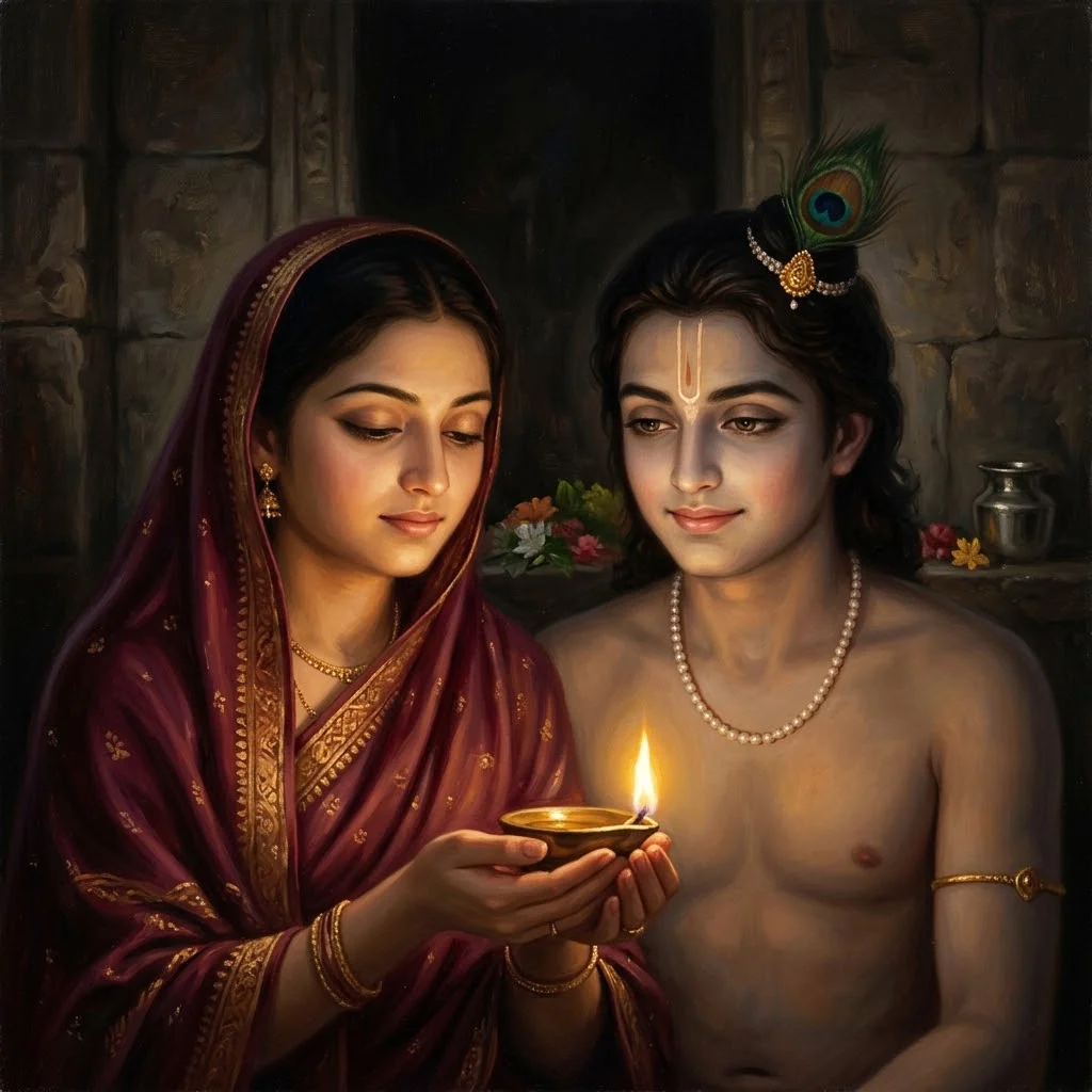 profile radha krishna dp