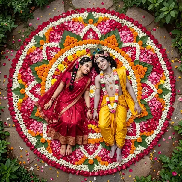 profile radha krishna dp