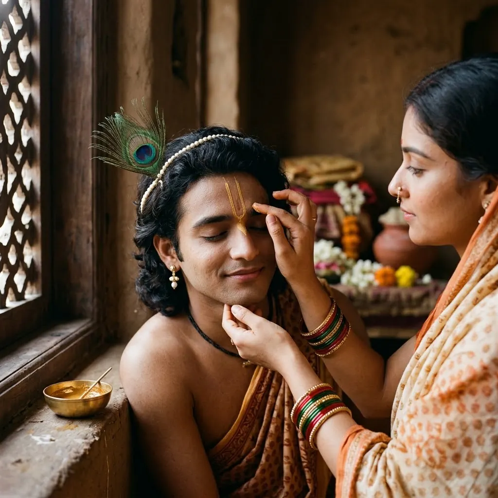 profile radha krishna dp