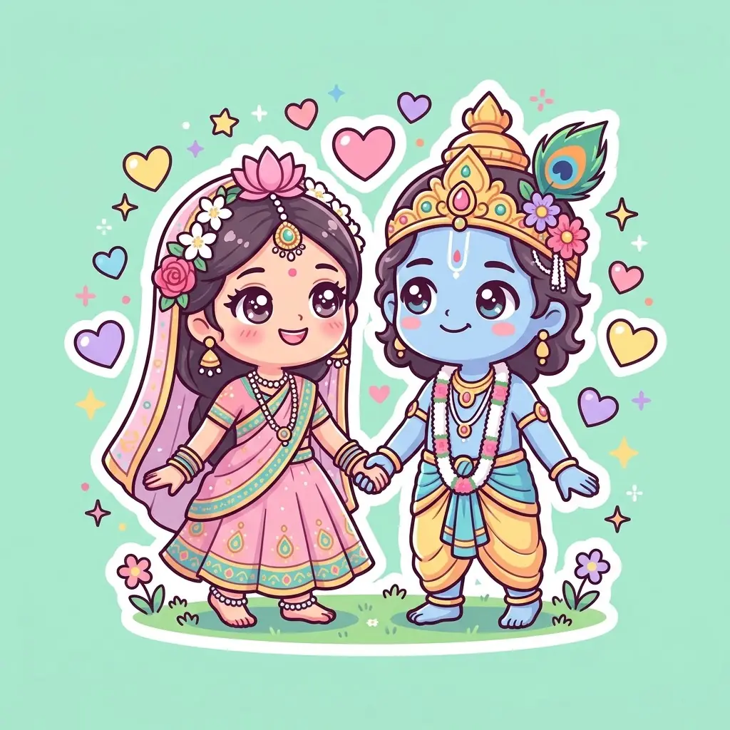 profile radha krishna dp