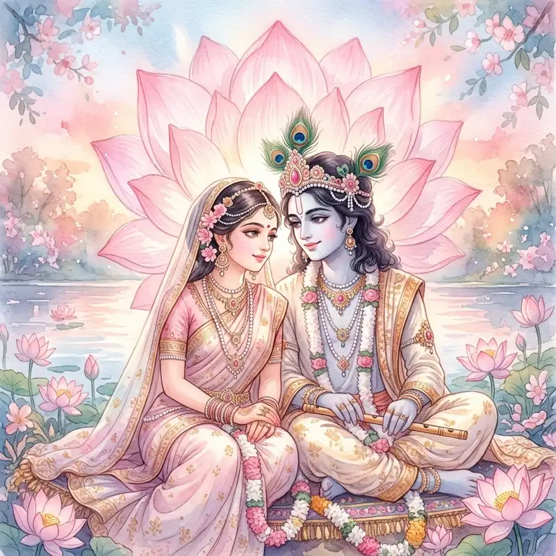 profile radha krishna dp