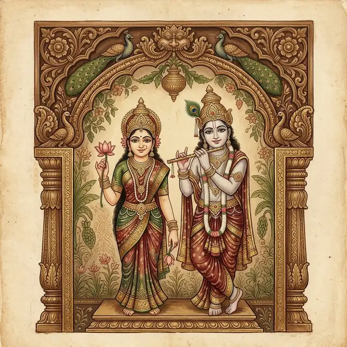profile radha krishna dp