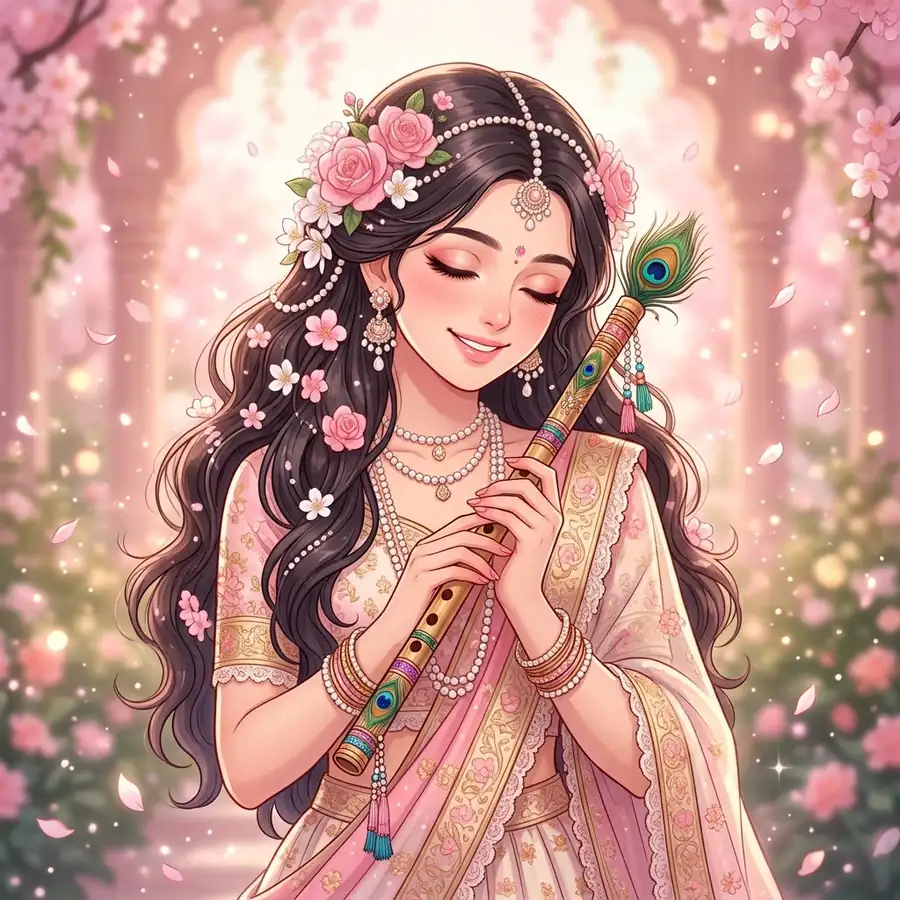 profile radha krishna dp