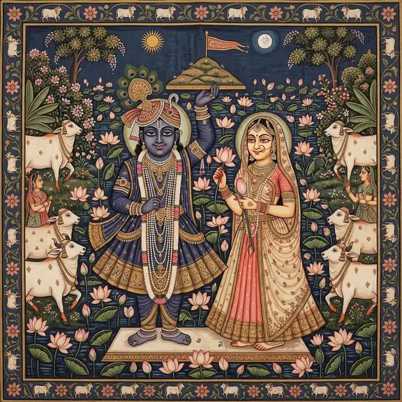 profile radha krishna dp