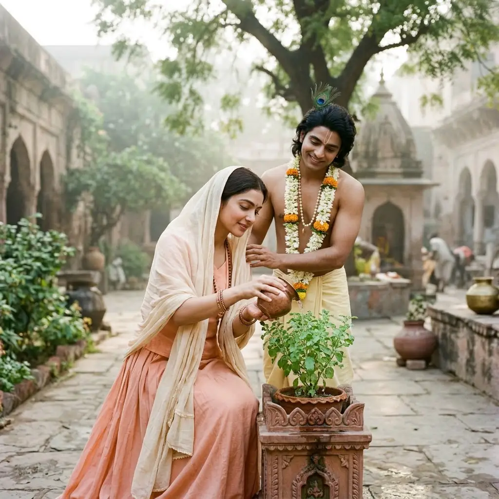 profile radha krishna dp